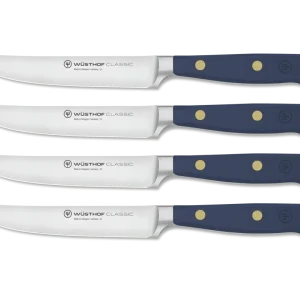 Wusthof Steakmessen 12cm 4 Stuks 'Classic Color Wild Blueberry'