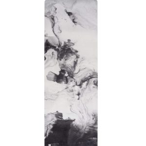 Luxe Eco Yoga Mat White & Grey Marble – 3 mm – MoveActive