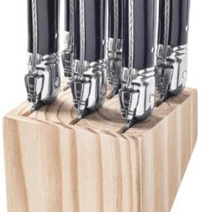 Laguiole Style de Vie Steakmessen Zwart 'Premium Line'